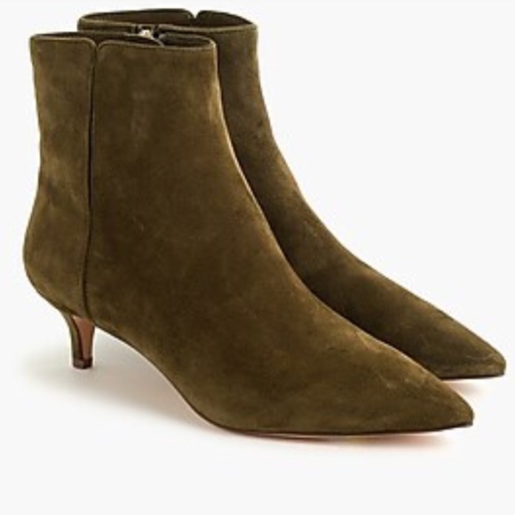 J. Crew Shoes - FIONA KITTEN-HEEL BOOT IN SUEDE sz 7